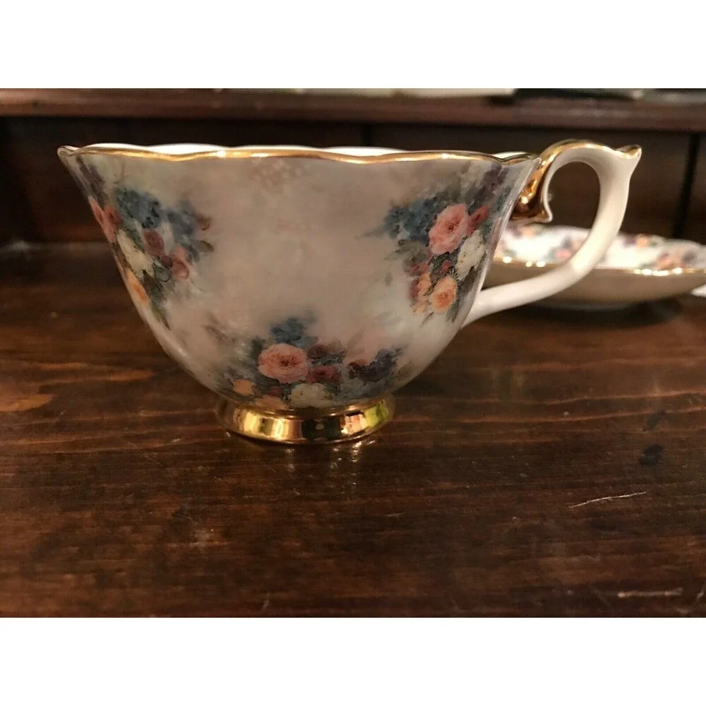 Bradford Editions Lena Liu’s Glorious Chintz - “GLORY” Teacup, Saucer & Spoon